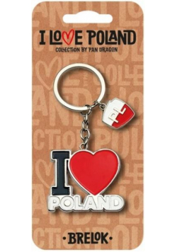 Brelok I love Poland Polska ILP-BRE-B-PL-08
