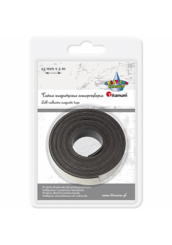 Taśma magnetyczna samoprzylepna 15mmx2m czarna