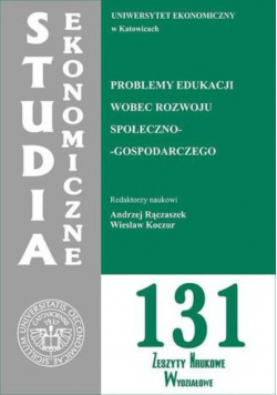 Problemy edukacji wobec rozwoju społeczno gospodarczego