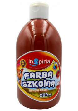 Farba szkolna brązowa 500ml