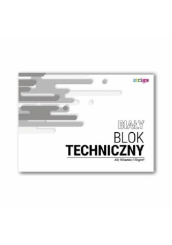 Blok techniczny biały A3/10K (10szt) STRIGO