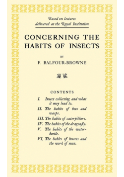 Concerning the Habits of Insects
