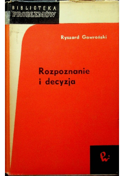 Rozpoznanie i decyzja
