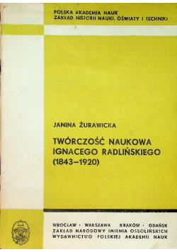 Twórczość naukowa Ignacego Radlińskiego