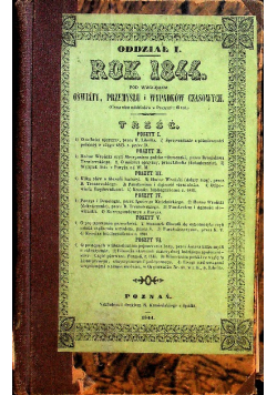 Rok 1844 oświaty przemysłu i wypadków czasowych
