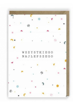 Kartka urodzinowa, eko koperta K018