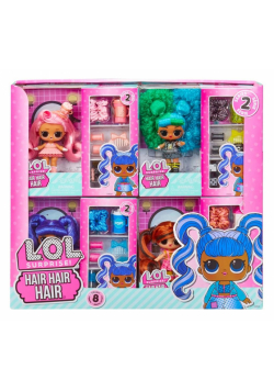 LOL Surprise Hair Hair Hair Dolls (8szt)