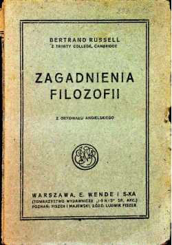 Zagadnienia filozofii 1923 r.
