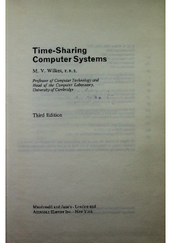 Time- Sharing computer systems