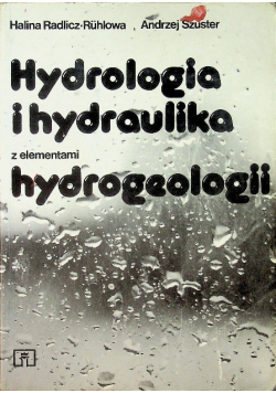 Hydrologia i hydraulika z elementami hydrogeologii