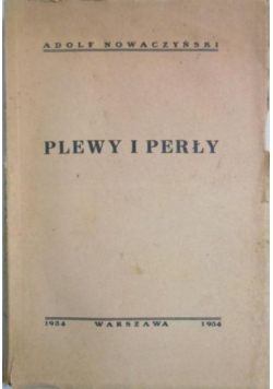 Plewy i perły 1934 r.