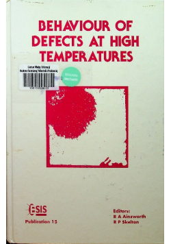Behaviour of Defects at High Temperatures