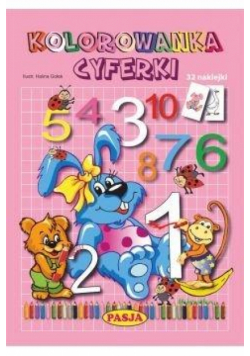 Kolorowanka cyferki PASJA