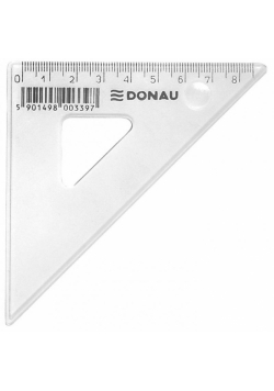 Ekierka mała 8,5cm transparentna MIX (50szt)