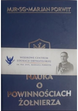 Nauka o powinnościach żołnierza reprint z 1927 r.