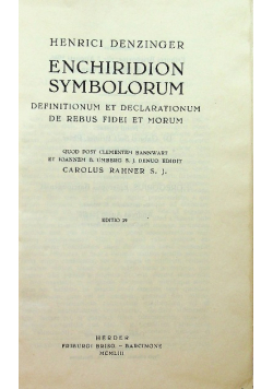 Enchiridion Symbolorum