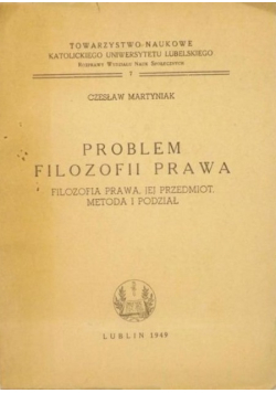Problem filozofii prawa 1949 r.