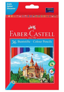 Kredki Zamek 36 kolorów FABER CASTELL