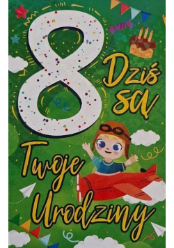 Karnet Urodziny 8 chłopiec