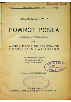 Powrót Posła 1927 r.