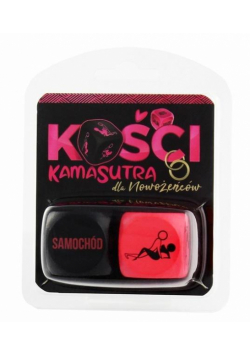 Kości Kamasutra dla nowożeńców (różowo-czarne)