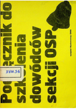 Podręcznik do szkolenia dowódców sekcji OSP