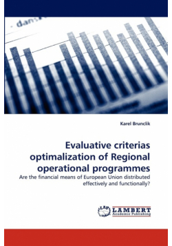 Evaluative criterias optimalization of Regional operational programmes