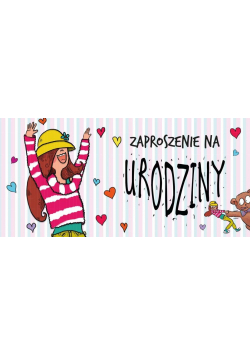 Zaproszenie Urodziny - Dziewczyna (5szt)