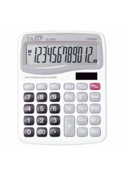 Kalkulator Taxo 12-pozycyjny TG-2562 biały