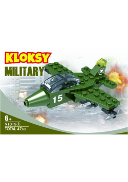 Klocki Kloksy Armia samolot 47 elementów