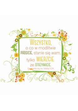 Magnes na lodówkę - Wszystko o co w modlitwie...