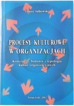 Procesy kulturowe w organizacjach Koncepcja badania i typologia kultur organizacyjnych