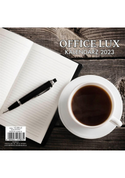 Kalendarz 2023 biurkowy Office Lux