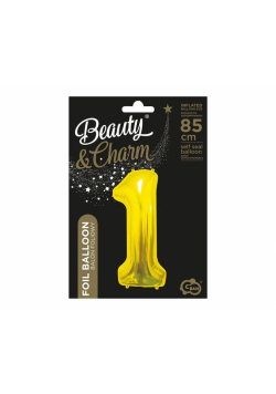 Balon foliowy B&C 1 złoty 85cm