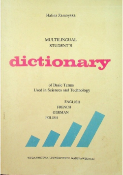 Multilingual Student's Dictionary