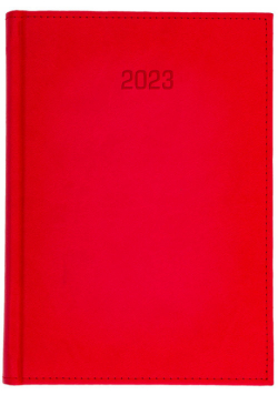 Kalendarz 2023 A5T z notesem Vivella Czerwony
