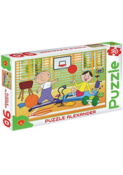 Puzzle 90 Bolek i Lolek sala gimnastyczna Nowe