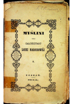 Myślini 1844 r.