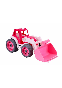Traktor różowy