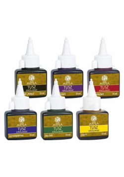 Tusz kreślarski 35 ml czarny perła (8szt) ASTRA