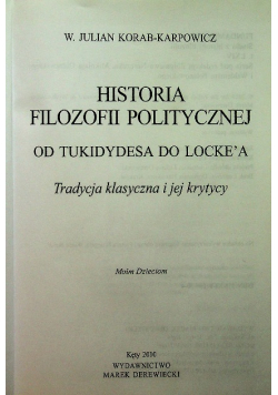 Historia filozofii politycznej