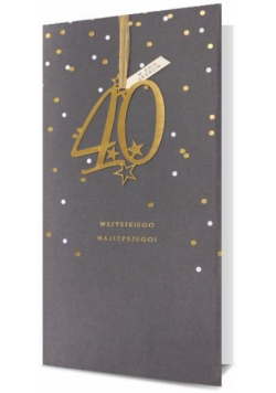 Karnet KL Urodziny 40