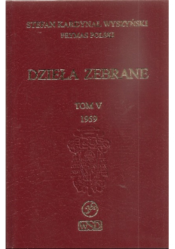 Wyszyński Dzieła zebrane Tom V 1959