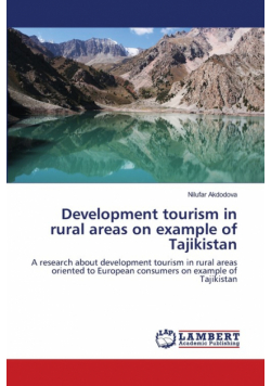 Development tourism in rural areas on example of Tajikistan