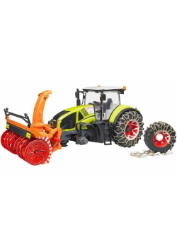 Traktor Claas Axion 950 z pługiem śnieżnym