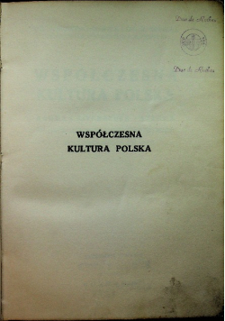 Współczesna kultura Polska 1932 r