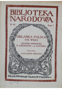 Sielanka polska XVII wieku 1922 r.