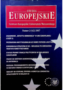 Studia Europejskie nr 2 ( 42 )