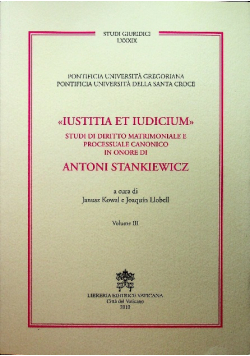 Iustitia et iudicium III