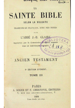 La sainte bible  glaire 1888 r.